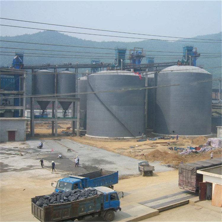 固原水泥钢板仓2座3000吨青岛项目进入施工
